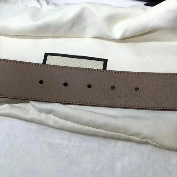 Gucci SZ 36 Nude Marmont GG Buckle Belt - Picture 9 of 9
